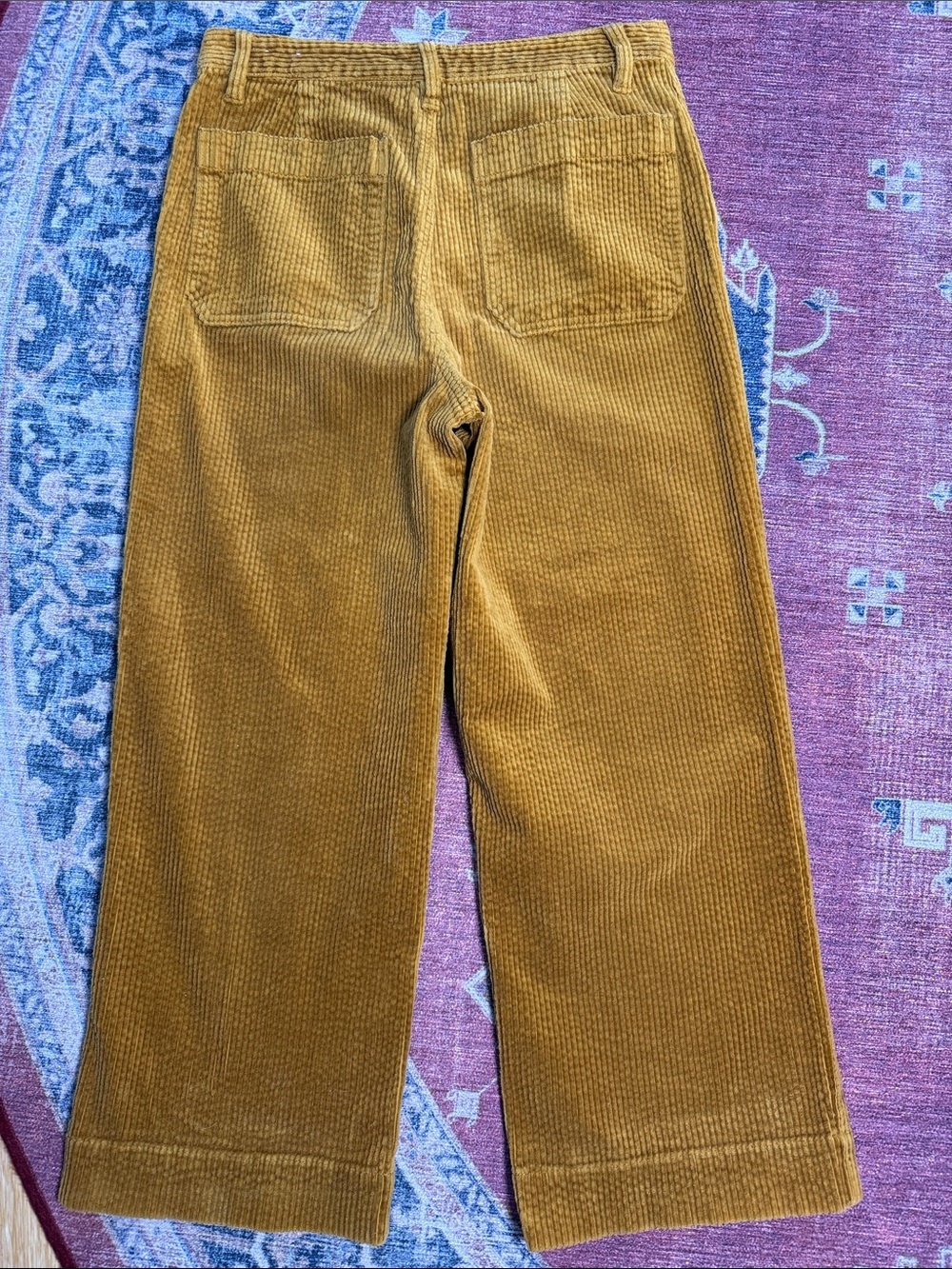 MADEWELL Slim Emmett Wide-Leg Crop Corduroy Pants Size 28 - Picture 6 of 15